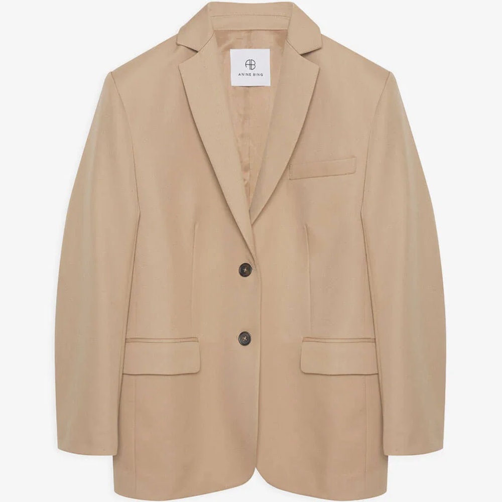 NWT Anine Bing QuinnBlazer-Deep Sand - Picture 3 of 8